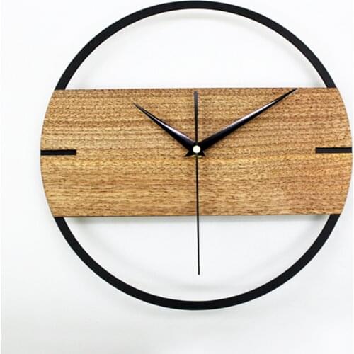 Vintage Wall Clock Simple Modern Design Wooden Stickers Wood Wall Watch Home Decor Silent Still Life Gift Ideas Shabby Chic Z049