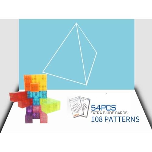 Magical Cube Twisty Puzzle For Intelligence Toys Magnetic Building Games Toys Set Magnetic Building Set Games Toys For Baby Kids