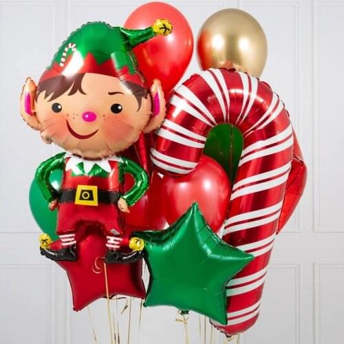 Merry Christmas Decoration Balloons Santa Claus Snowman Christmas Foil Balloons Christmas Party Decorations Xmas New Year Decor