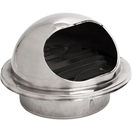 Stainless Steel Ventilation Wall Air Vent Exhaust Extractor Ducting 100mm