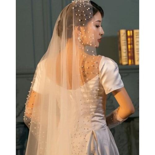 Свадебные короткие фаты YASHANG China At AliExpress