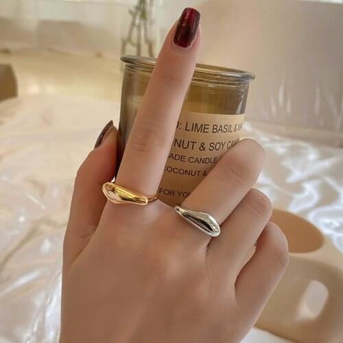 VENTFILLE 925 Sterling Silver Geometry Rings For Women Korea Style Fashion Creative Party Jewelry Accessories 2021 New