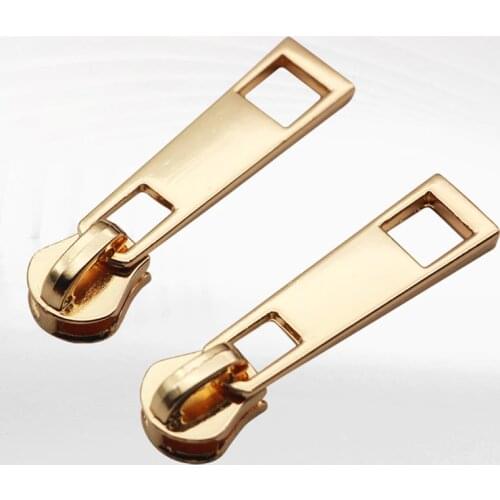 10Pcs 5# Thicken Metal Zipper Sliders Zipper Pullers Zipper Head Repair Zipper Slider For Coat Jacket Repair Kit