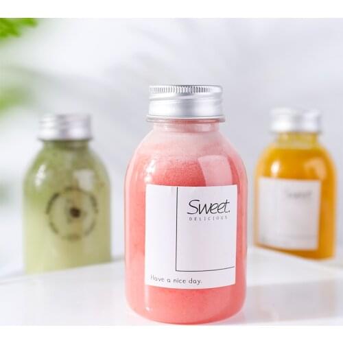 10pcs/lot Tea Milk Fruit Water Cup Beverage Bottle Disposable Yogurt Food Grade Plastic Bottle Milk Tea Shop Juice Bottle Party