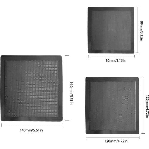 120x120MM/140x140MM Magnetic Frame Dust Filter Dustproof PVC Mesh Net Cover Guard for Home Chassis PC Computer Case Cooling Fan