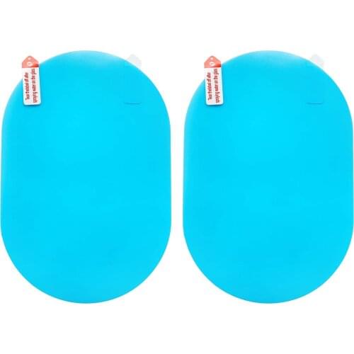2pcs Car Rearview Mirror Film Anti Fog Glare Rain Waterproof Film
