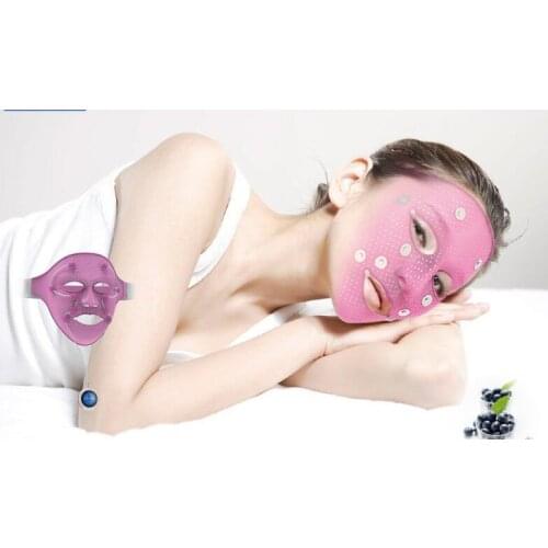 3D Silicone Facial Mask Electric EMS V Face Massager Anti wrinkle Magnet Massage Face Lifting Slimming Machine