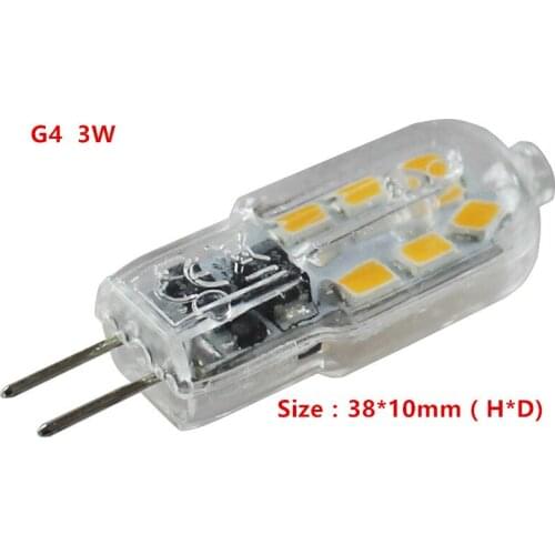 5pcs New High quality 220V 12V G4 LED 3W Corn Light SMD bulb Super bright Replace Halogen Lamp Led Light