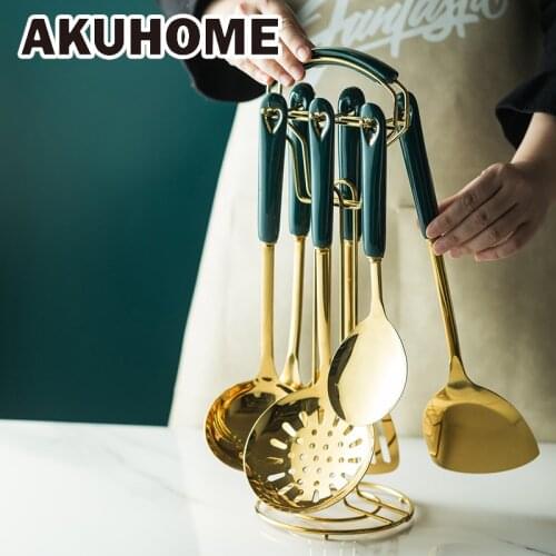 AKUHOME Stainless Steel Kitchen Utensils Sets