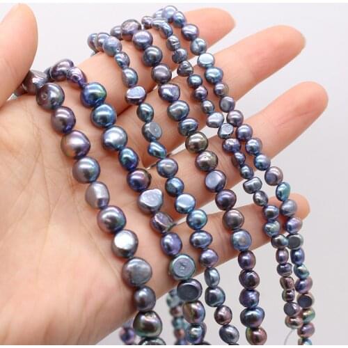 Natural Freshwater Pearl High Quality Cross-Hole Punch Loose Beads For Jewelry Making DIY Bracelet Earring Necklace Accessory