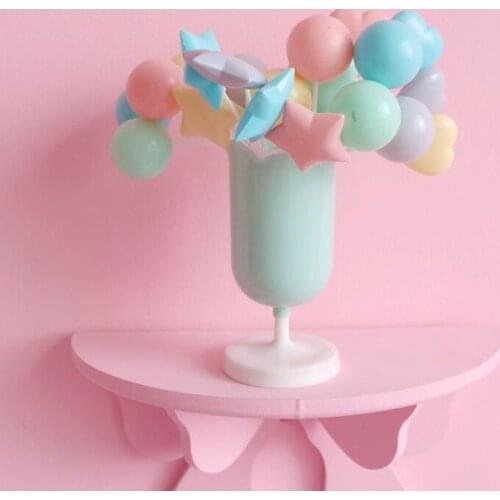 5pcs Cute Love Star Balloon Ornaments Girls Students Bedroom Decoration Wedding Children Birthday Party Supplies Cake decoration