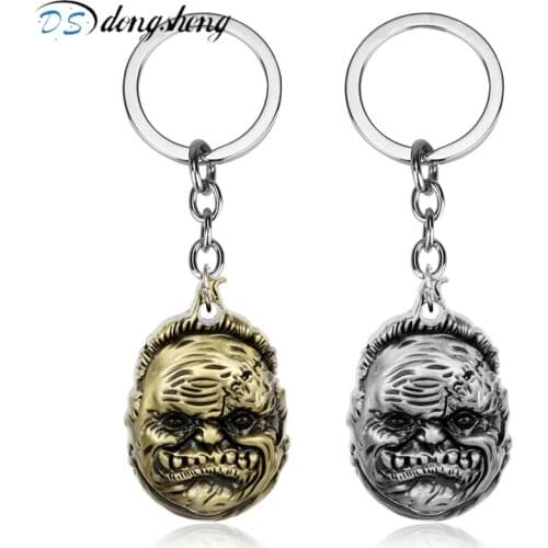 Dongsheng Game Dota 2 Key Chains Key Rings Butcher Pudge Mask Keychain Mens Chaveiro Keyring Key Holder for Christmas Gifts