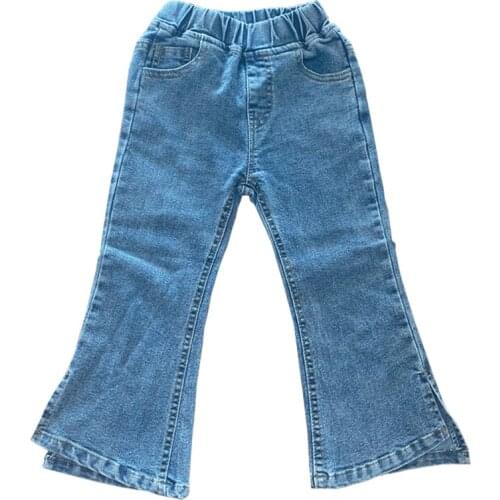Menoea Fashion Kids Girl Jeans 2021 New Girl Baby Children Korean Style Denim Simplicity Pants Summer Clothing For 1-7 Years