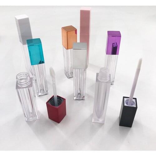 5ml ABS Clear Crystal Lipstick Bottle Lip Gloss Tubes Lip Bottle Wand Tube Women Girls Beauty Makeup Tool DIY Sample Vials