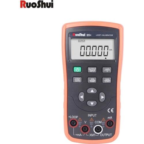 RuoShui Signal Generator 4-20mA Analog Current Source Temperature Thermal Resistance Couple PT100 Handheld Output Calibrator 05