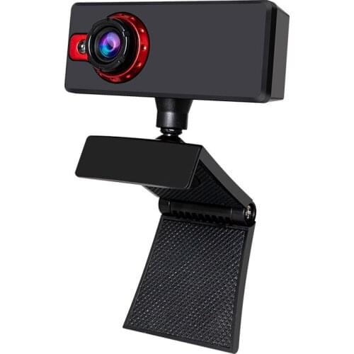 HD USB 2.0 Webcam Supplement Light Manual Focus CMOS Sensor With Digital Microphone Camera Online Teaching Video Chat Camera
