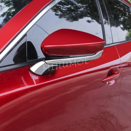 Chrome Side Rearview Mirror Trims Strips Cover For Mazda 3 (BP) Sedan Hatchback 2019 2020 2021