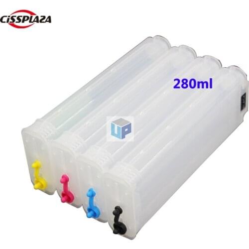 CISSPLAZA 4 * 280ml compatible for hp10 82 Designjet 500 500ps 800 800ps 815MFP 820MFP cc800pc refillable ink cartridge