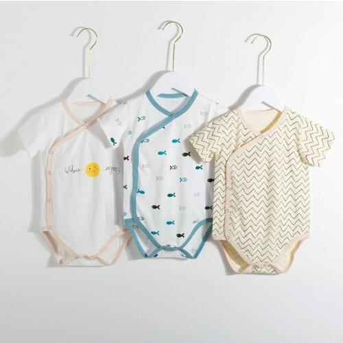 Summer Baby Clothes Newborn Unisex High Quality Boy And Girl Clothes 100%Cotton Cute Graphics Boysuit Jumpsuit InfantRomper