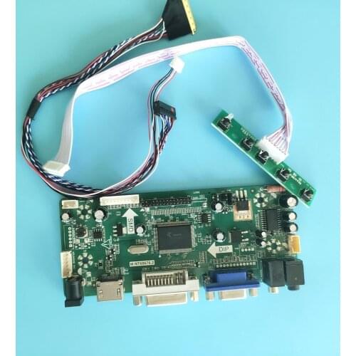 Kit for N101LGE-L31/L41/L21/L11 M.NT68676 1024x600 Screen panel Display HDMI+DVI+VGA 40pin LCD LED Controller Board Monitor