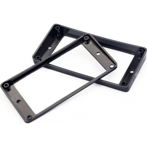 2Pcs Metal Humbucker Pickup Mounting Ring Frame Black for Electric Guitar Parts