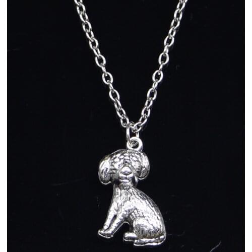 New Fashion Necklace 22x13mm dog Pendants Short Long Women Men Colar Gift Jewelry Choker