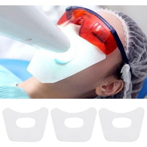 10Pcs/Pack Dental Mouth Lips Protection Pad Cold Light Teeth Whitening Disposable Anti-Drug Bibs Napkin Medical Oral Care Tools