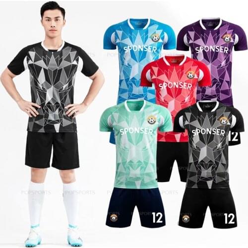 Wholesale Sublimated Top Quality Men and children Custom Soccer Jerseys DIY name number short sleeve shirt Sports Clothes