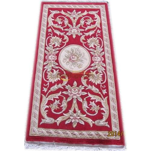 Thick And Plush Handknotted Savonnerie Neo Classic Design Rug On Handmade Wool Rug Carpet Turkish Runner Rugs
