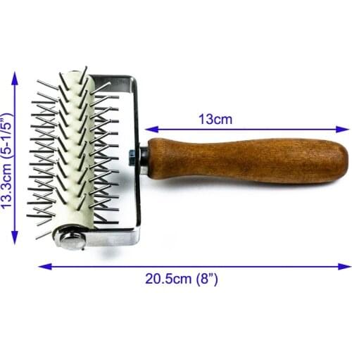 Dough Spike Roller Wheel Bread Pie Pizza Pasta Hole Maker DIY Tool fkxe