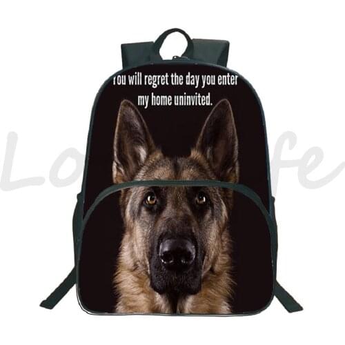 Husky Dog Backpack For Boys Girls Cute Dog School bag Bulldog Bookbags Kids Rucksack Schoolbags German Shepherd Travel Knapsacks