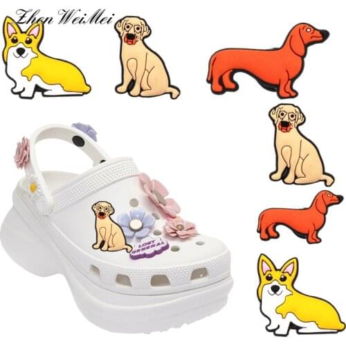 Shoe Charms Accessories Decorations Animals Shoe Charms Accessories Cute Hound Pug Shoe Decoration Jibz Kids Party X-mas Gifts