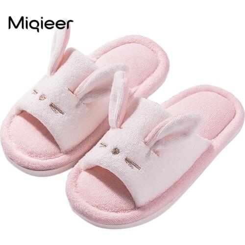 Kids Shoes Childrens Summer Linen Slippers Baby Soft Bottom Non-slip Indoor Cute Home Shoes Cute Cartoon Boys Girls Slippers