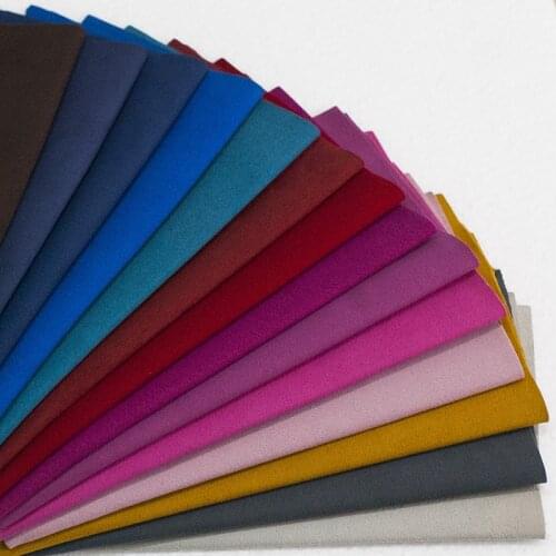 1.4MM thickness microfiber double face suede fabric leather material
