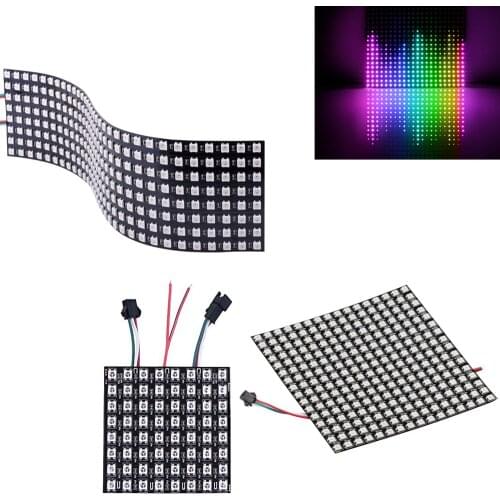WS2812B Matrix Pixel Led Panel Module Pixels Screen Digital Flexible Matrix SK6812 ws2812 Individually Addressable IC Chip 5V