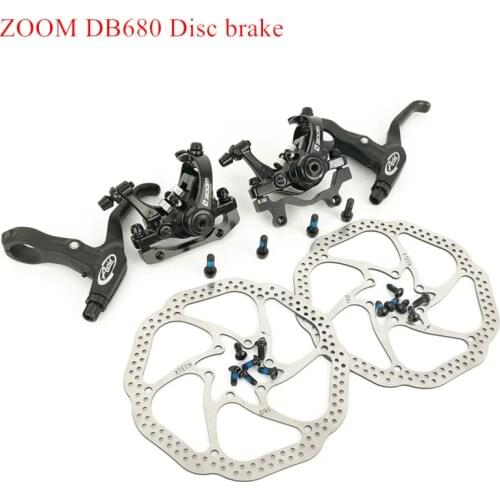 ZOOM Aluminum Alloy Bicycle Rear & front Disc Brake Mountain Road MTB BMX Bike Mechanical bidirectiona Caliper Disc brake