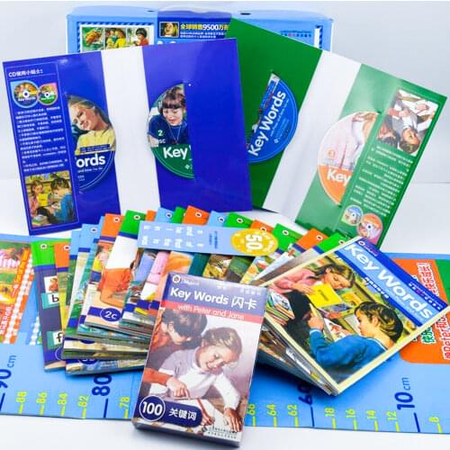 1~6 Level Key Words Collection Children English Chinese Reading Story Books English Education Picture books for kids pre k