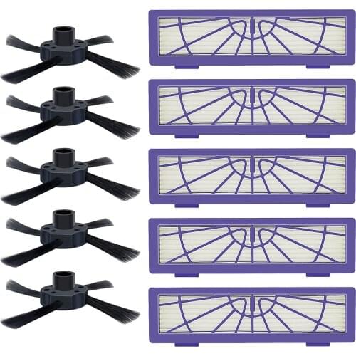 10pcs/lot replacement HEPA Filter Side Brush for Neato BotVac 70e 750 80 85 Robotic Cleaner Vacuum Cleaner Parts free shipping