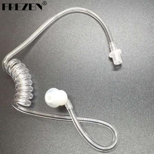 10PCS Detachable Clear Acoustic Tube with Earbuds End Tips For Two Way Radios Acoustic Tube Earpiece Replacement Cable W