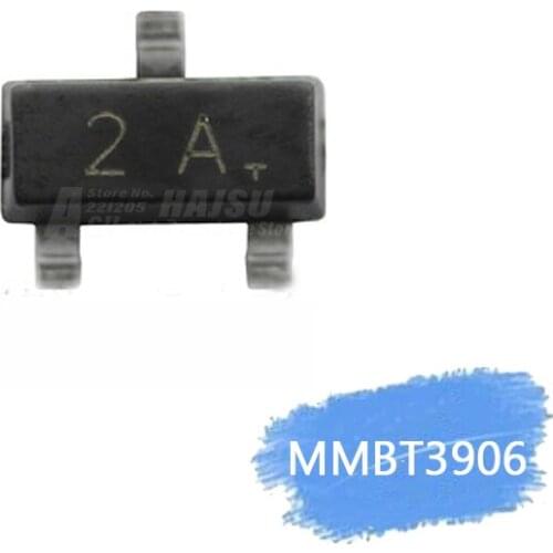 100PCS MMBT3906 2A MMBT3906LT1G 3906 2N3906 200mA 40V SOT-23 SOT23-3 PNP SMD Triod Transistor New original