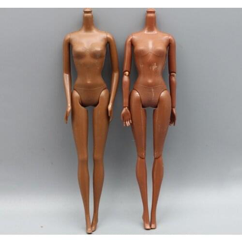12Jointed DIY Movable Chocolate Naked Doll Body Doll House DIY Body Without Head 425F