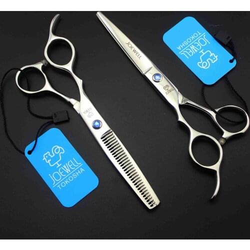 5.5 6 Salon left hand hairdressing scissors hairdressing knife flat cut teeth scissors thin cut left hand hairdressing scissors