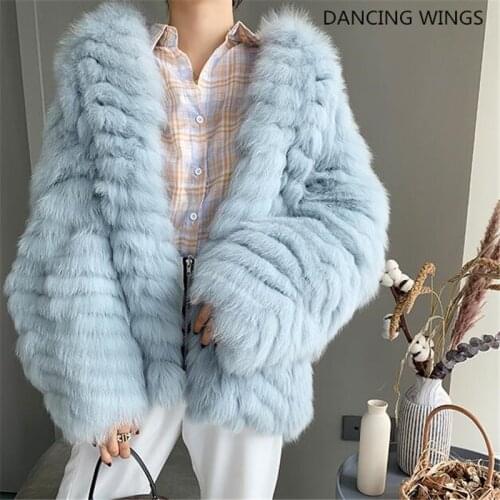 Abrigos mujer invierno 2020 winter real fox fur coat women fur jacket short coat