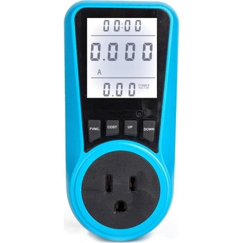 American Backlight Power Metering Socket Electric Power Monitor Intelligent Billing Socket Electric Meter
