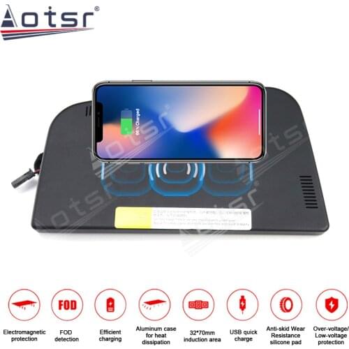 For KIA Keaion K4 2017-2018 Car Wireless Charger QI Intelligent Infrared Fast Charging for iPhone Samsung Huawei