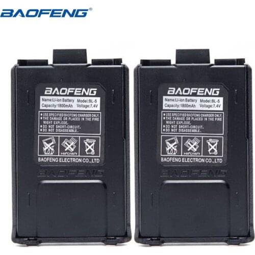 Baofeng UV-5R Large Capacity Battery BL-5L 7.4v 1800mAh 3800mAh for DM-5R UV-5RA UV-5RE plus Walkie Talkie Two Way Radio