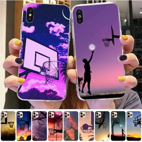 Yinuoda Basketball hoop Phone Case for iPhone 8 7 6 6S Plus X 5S SE 2020 XR 11 12 pro XS MAX