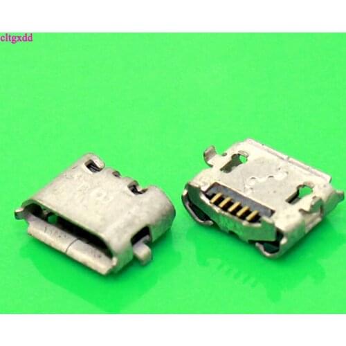 Cltgxdd 10pcs micro USB 5pin jack Reverse Ox horn Charging Port Plug socket connector mini usb For Huawei 4X Y6 4A P8 C8817 max