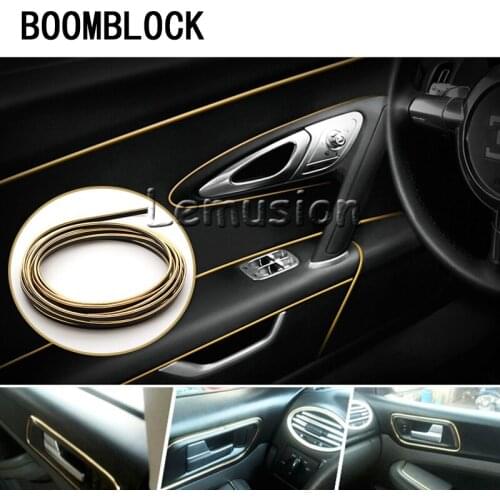 BOOMBLOCK Car Interior Decoration Moulding For Cadillac CTS SRX ATS Mercedes W211 W203 W204 W210 W205 W212 W220 AMG Accessories