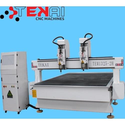 Economic woodworking kit cnc cutting machine with router 3d relief wood carving cnc router with two heads